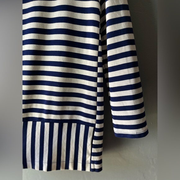Madewell Navy Striped Top ~ Size L - Picture 5 of 9
